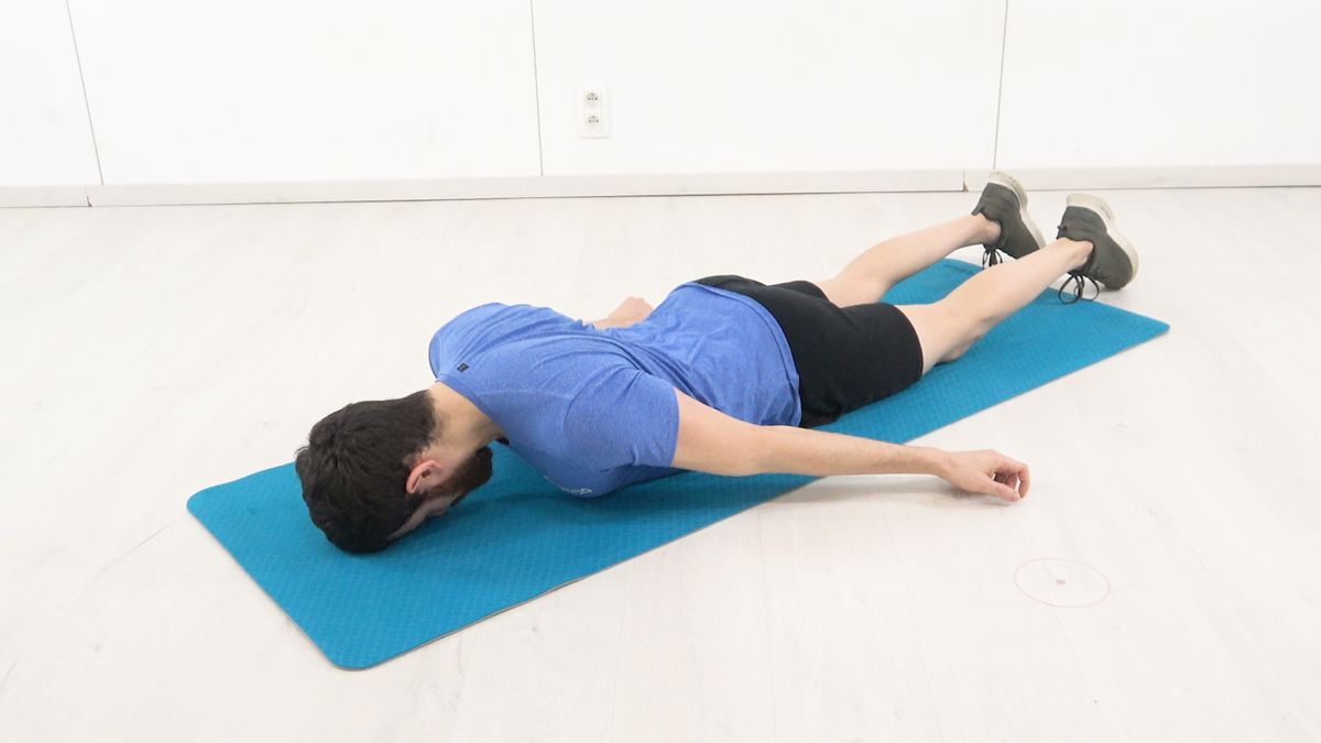 Lower Trapezius Muscle Workout in Lying Position