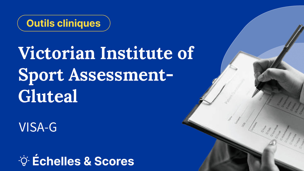 Victorian Institute of Sport Assessment-Gluteal (VISA-G)