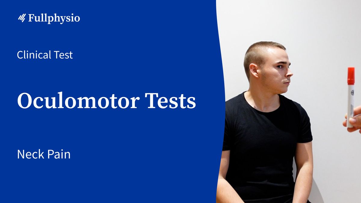 Oculomotor Tests