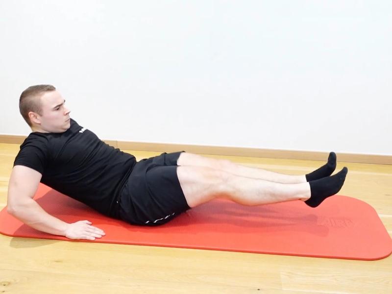‘Wallet’ Abdominal Strengthening, view 1