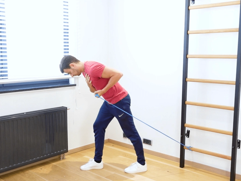 Unilateral Isometric Biceps Strengthening, view 2