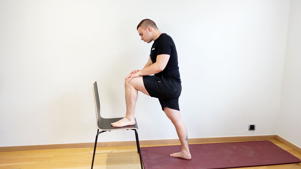 90° Dorsiflexion Mobilization With Foot on Chair