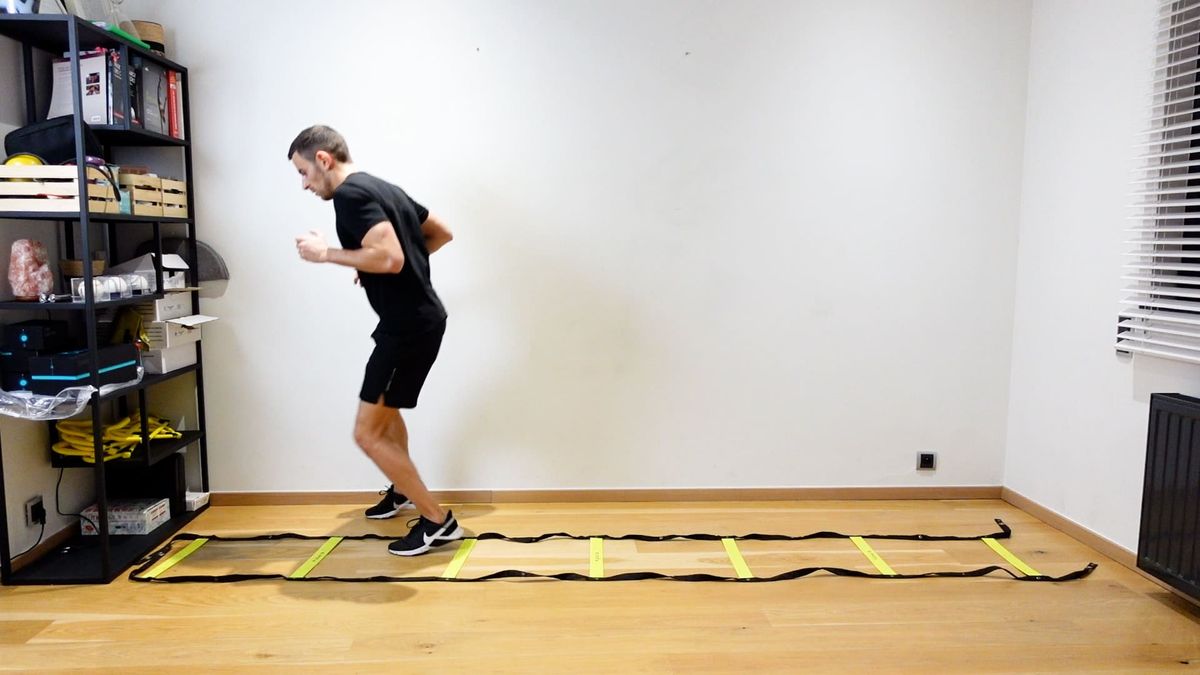 Lateral Support Exercise With Ladder