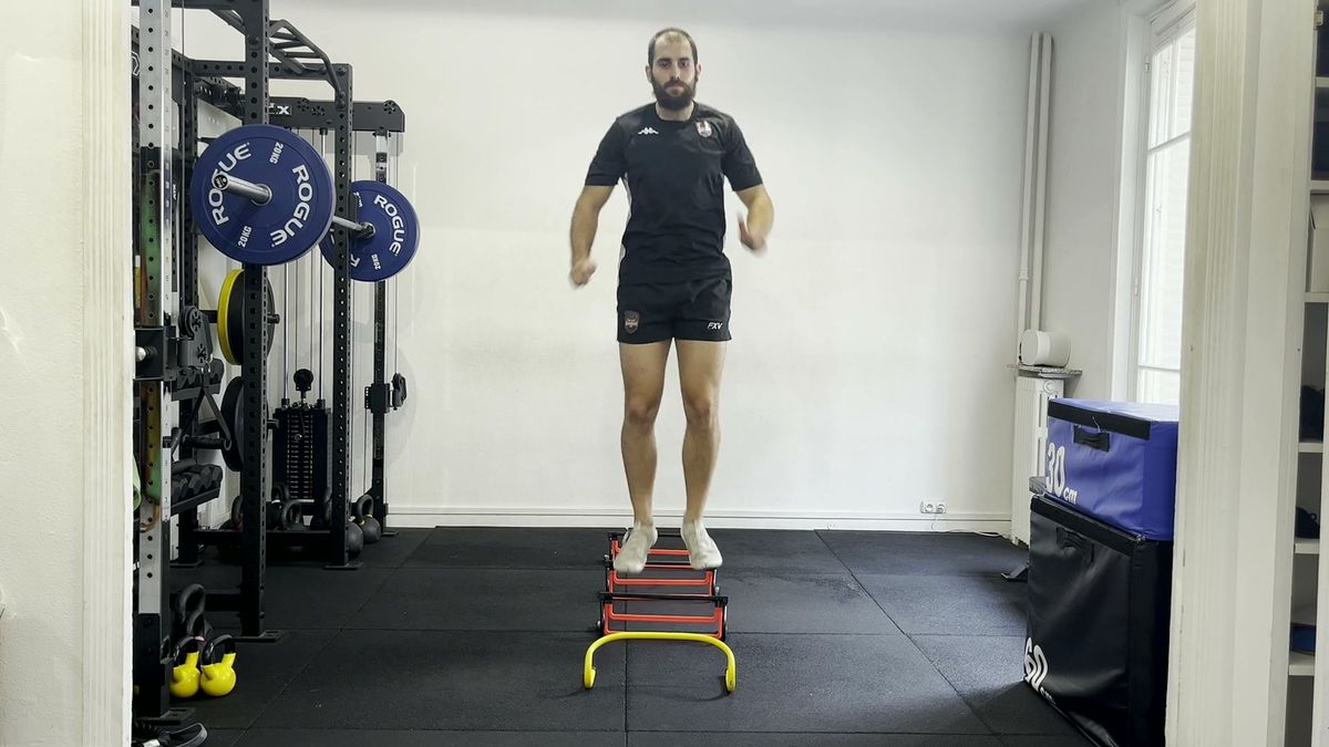 Pogo jump + mini-haies