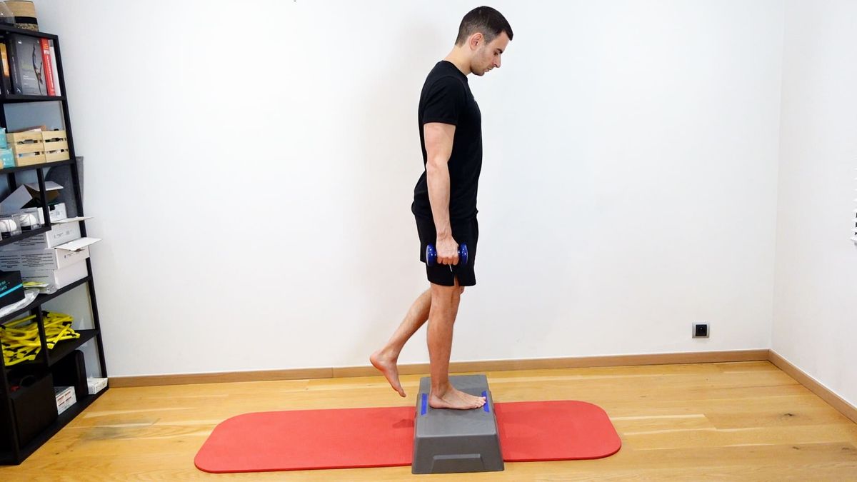 Step Up With Dumbbells
