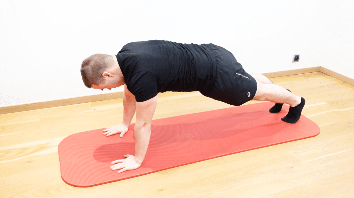 Gainage dynamique coudes fléchis / tendus, vue 2