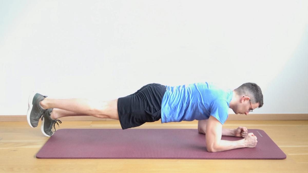Single-Leg Forearm Plank