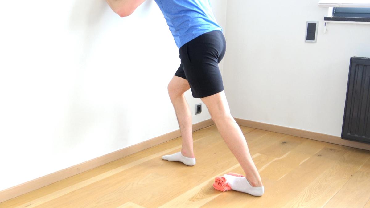 Etirement triceps sural avec majoration de la flexion dorsale