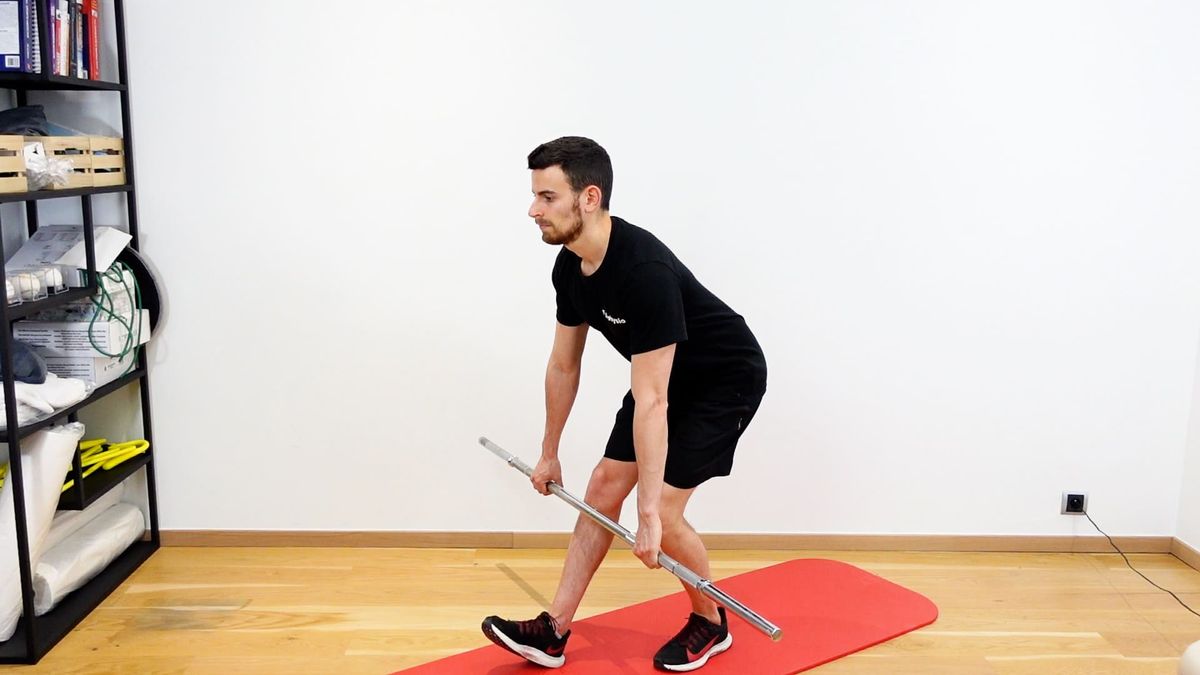 Deadlift unipodal aidé