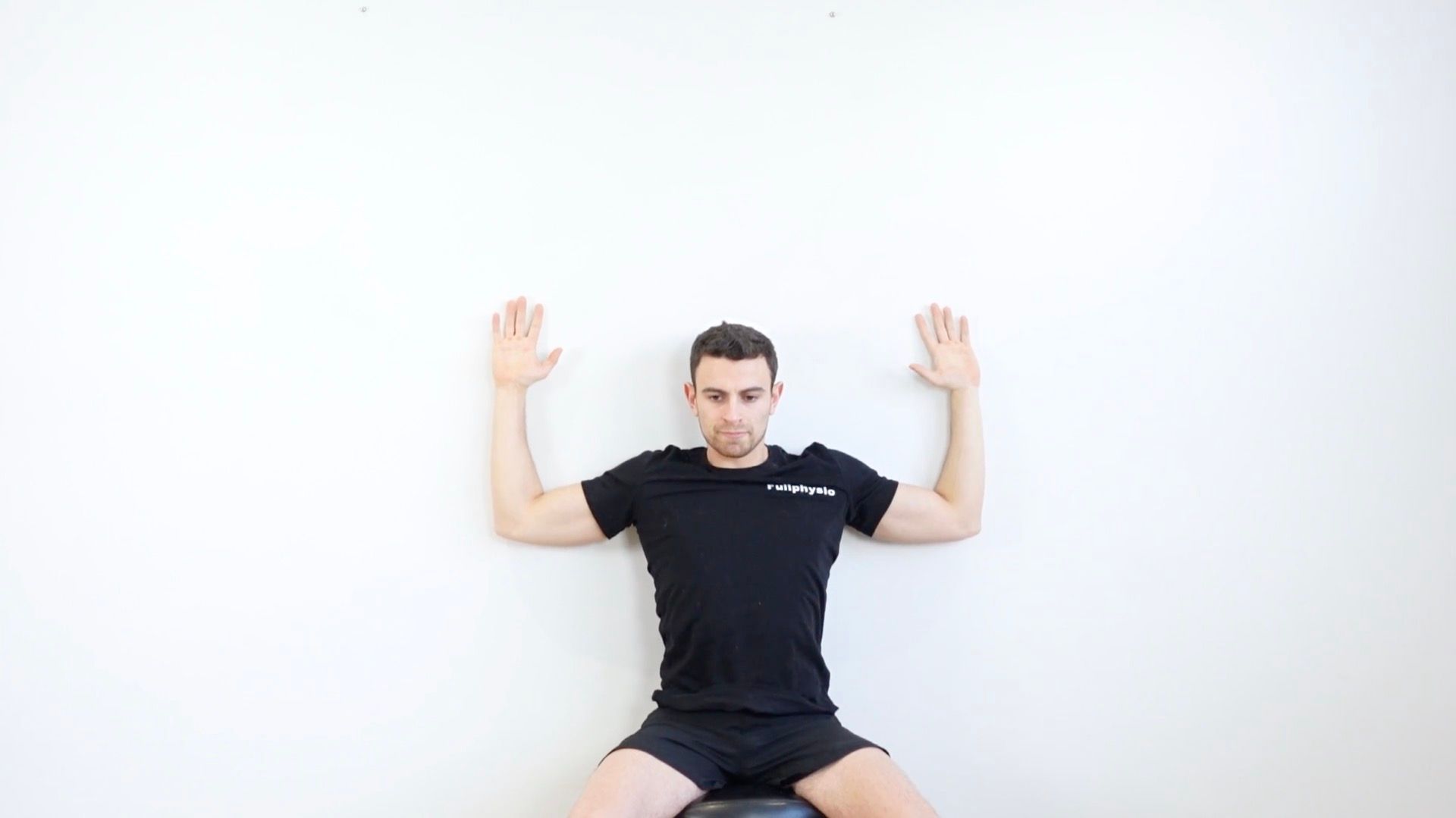 Active Shoulder Abduction Mobilization Against Wall, view 1