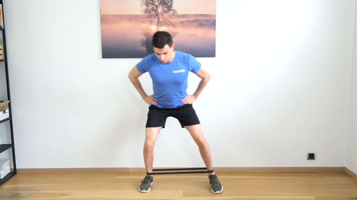 Side Steps With Ankle Band