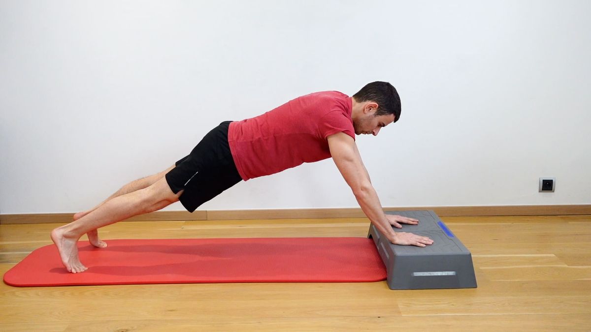 Gainage dynamique sur step