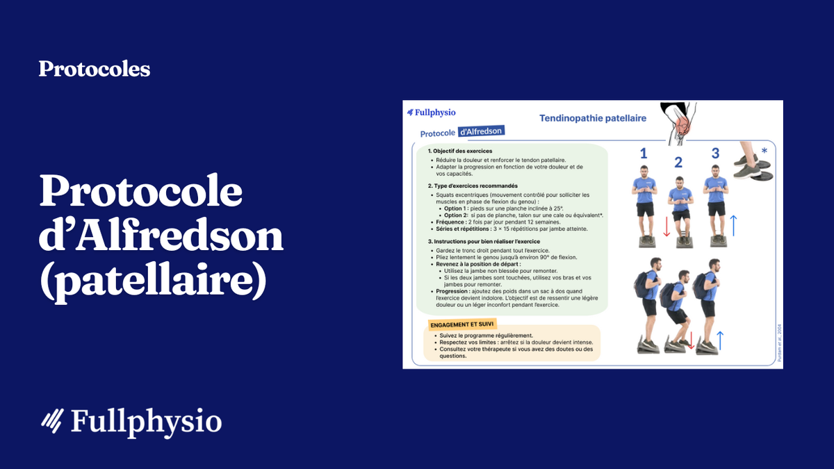 Protocole d’Alfredson (patellaire)