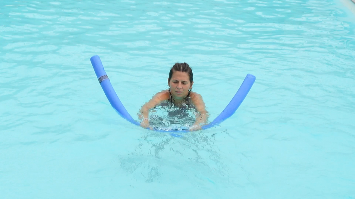 Rowing Motion With a Pool Noodle