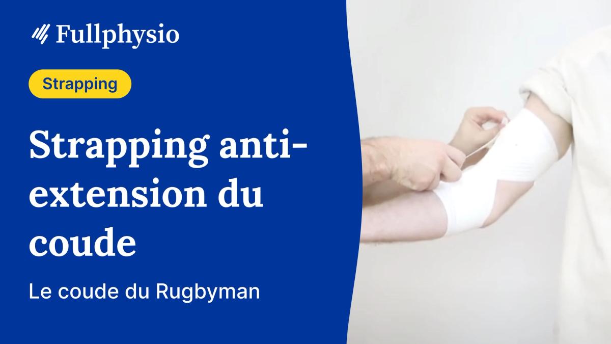 Strapping anti-extension du coude