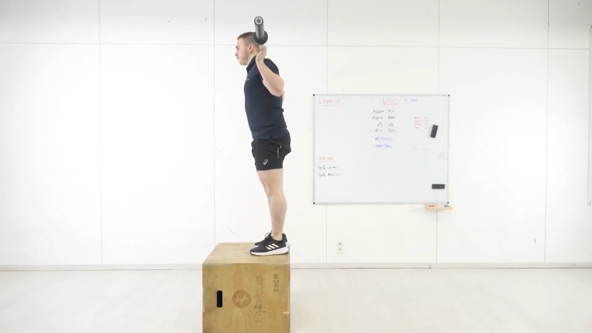 Box Step-Up With Bar