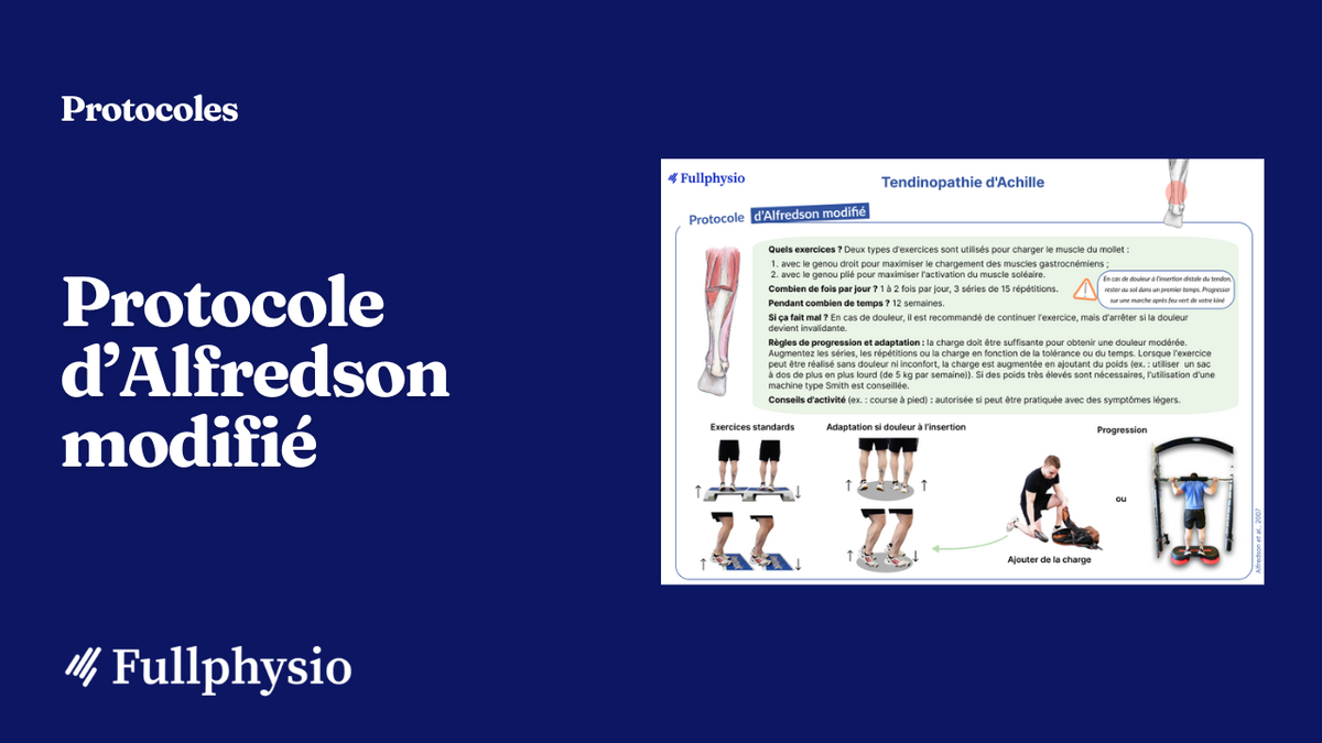 Protocole d'Alfredson modifié