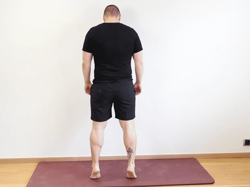 Renforcement triceps sural isométrique, vue 2