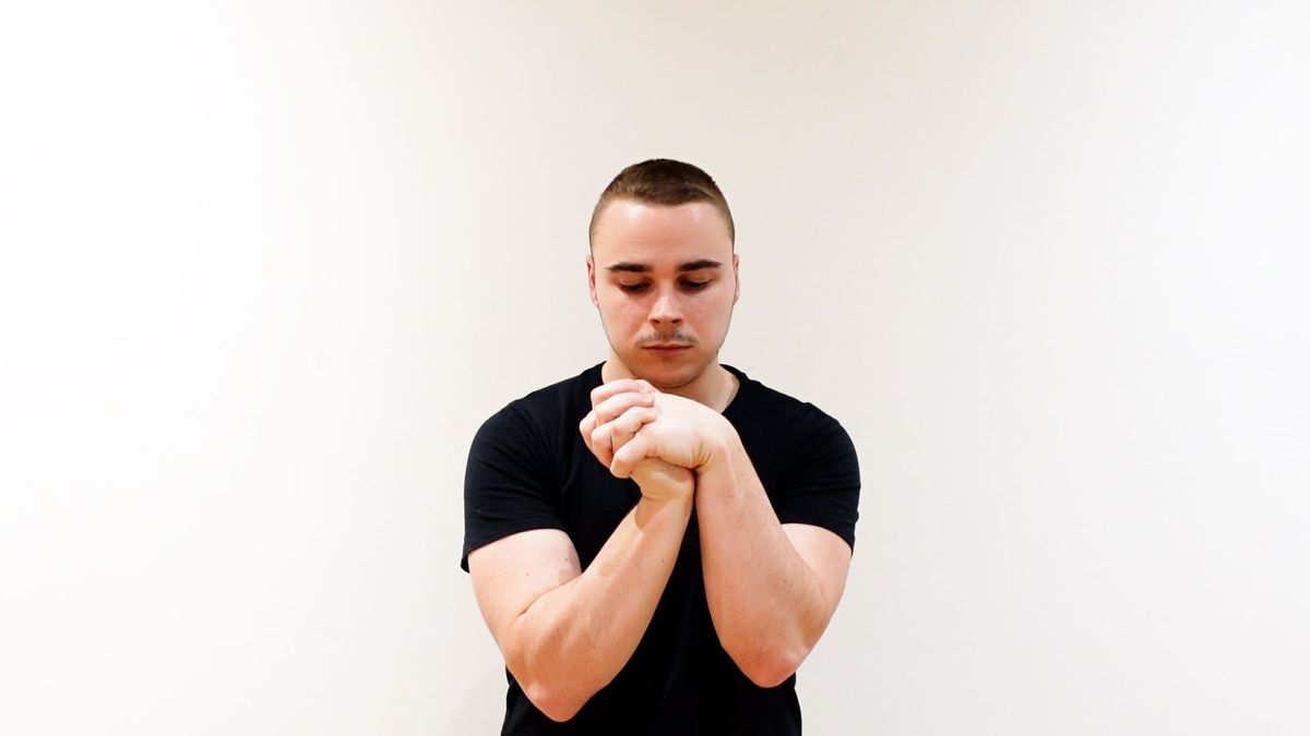 Wrist Flexion / Extension Mobilization With Interlaced Fingers