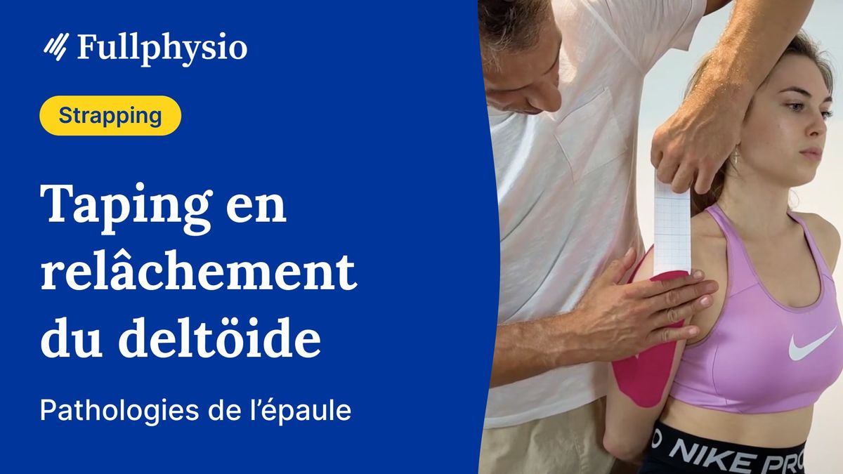 Taping en relâchement musculaire du deltoïde