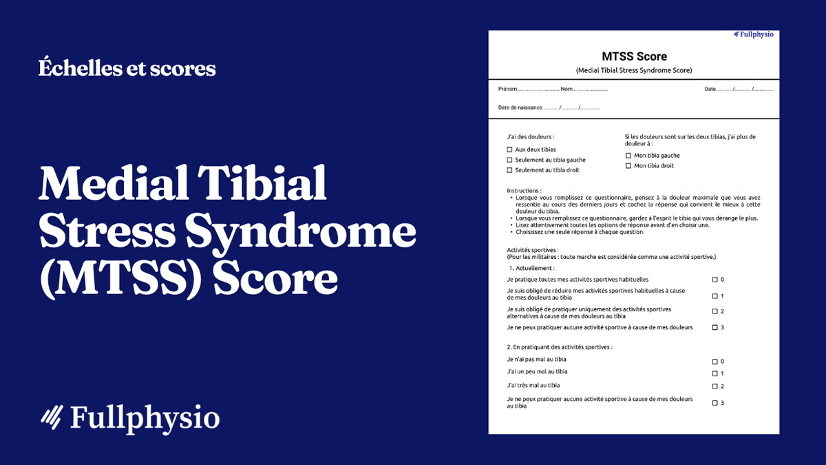 Medial Tibial Stress Syndrome (MTSS) Score