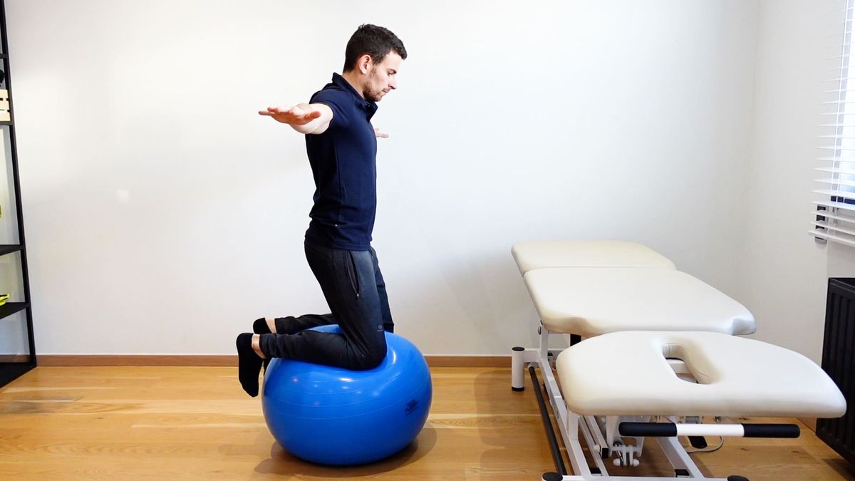 Contrôle postural sur un SwissBall