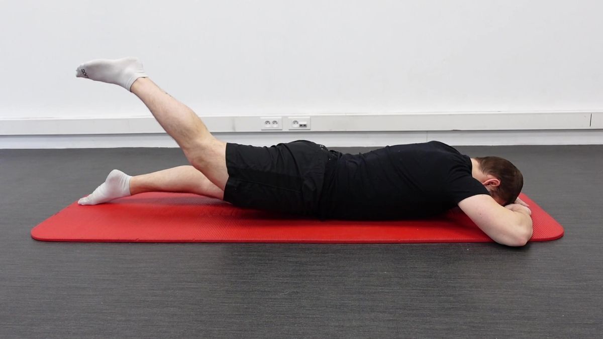 Prone Mule Kick With Extended Knee