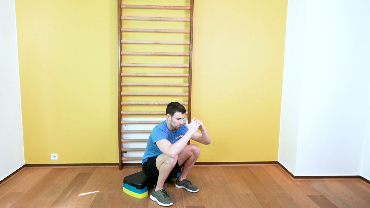 Squat profond aidé
