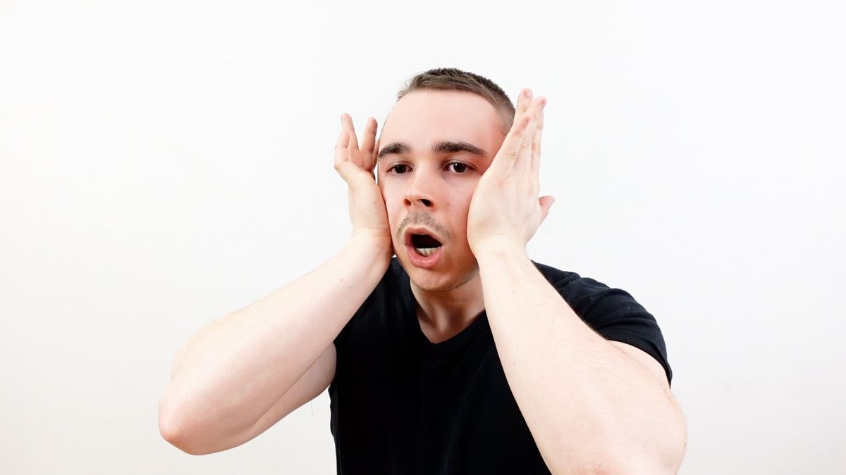 Masseter Muscle Stretching With Mouth Opening