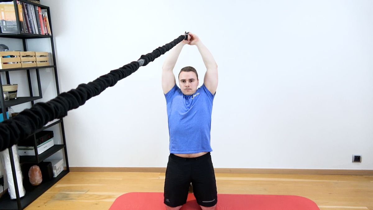 Abdominal Plank With Resisted Shoulder Flexion