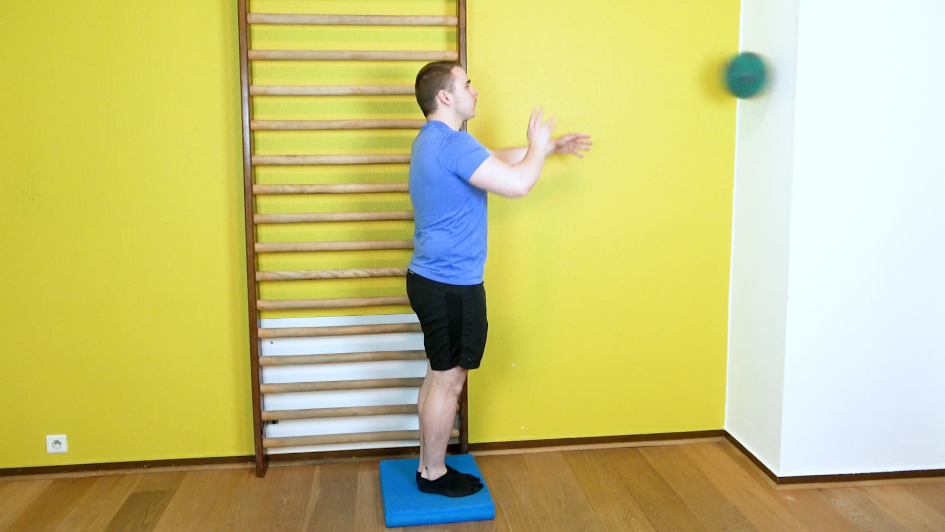 Balance With Feet Together & Ball Throwing, view 2