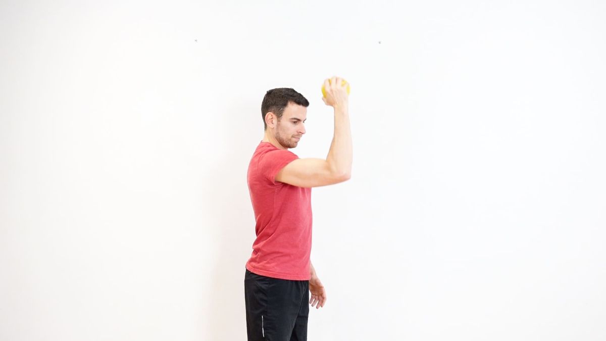 Flexion d'épaule coude fléchi à 90° & préhension