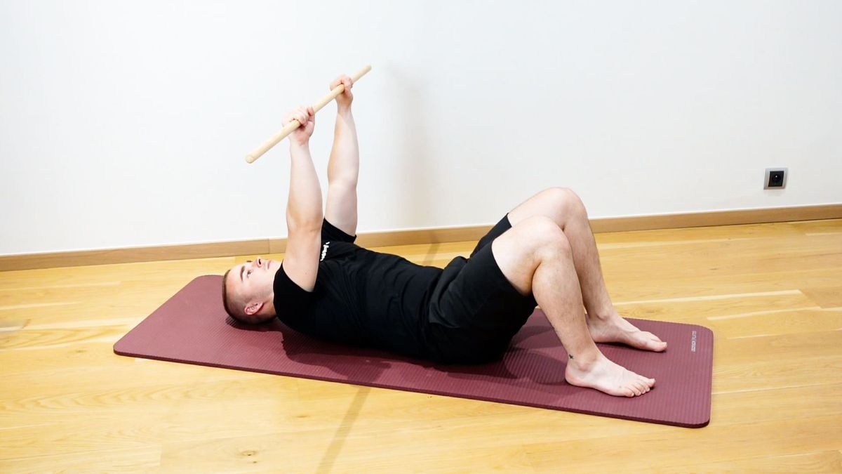 Scapular Protraction With Stick