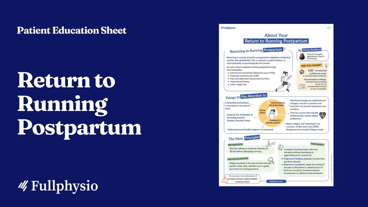 Patient Education – Return to Running Postpartum