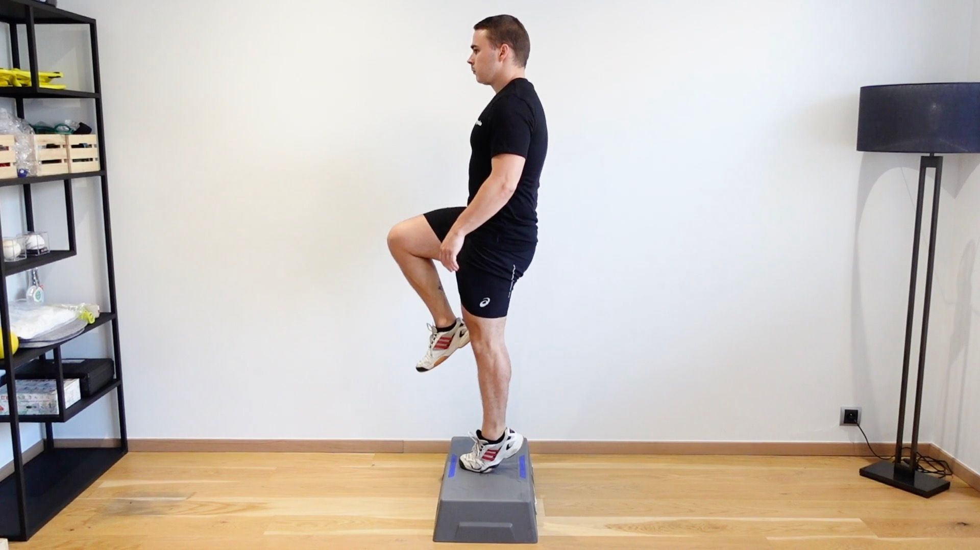 Step up avec montée de talon, vue 2