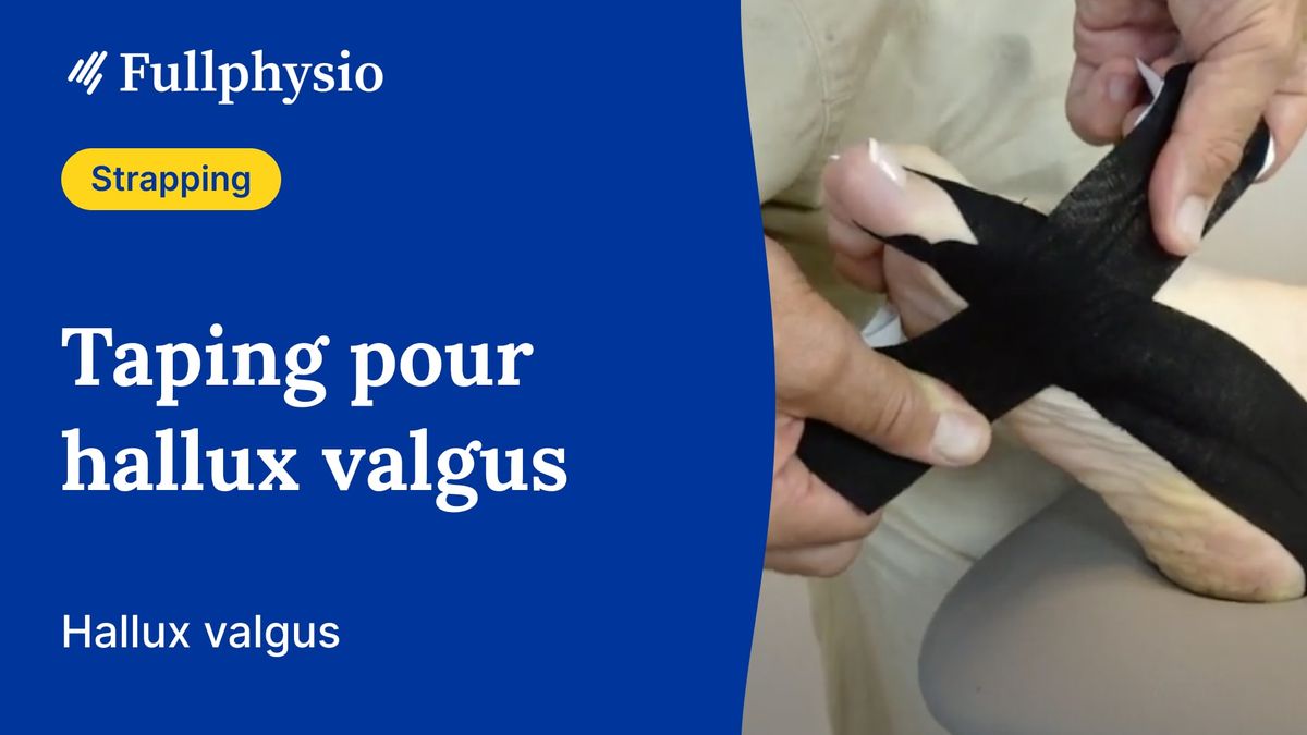 Taping pour un hallus valgus