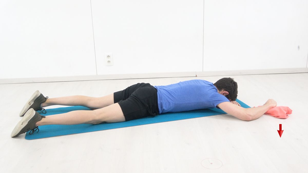 Shoulder Internal Rotation at 135° With Support