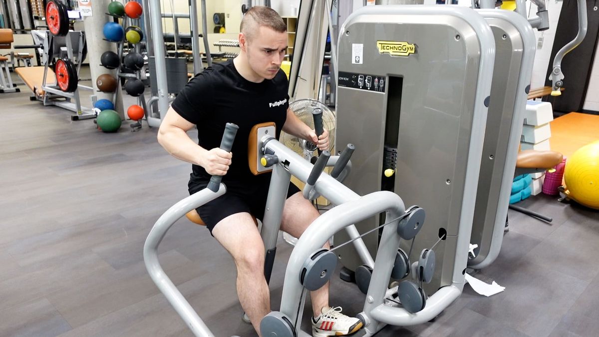 Horizontal Row With Machine