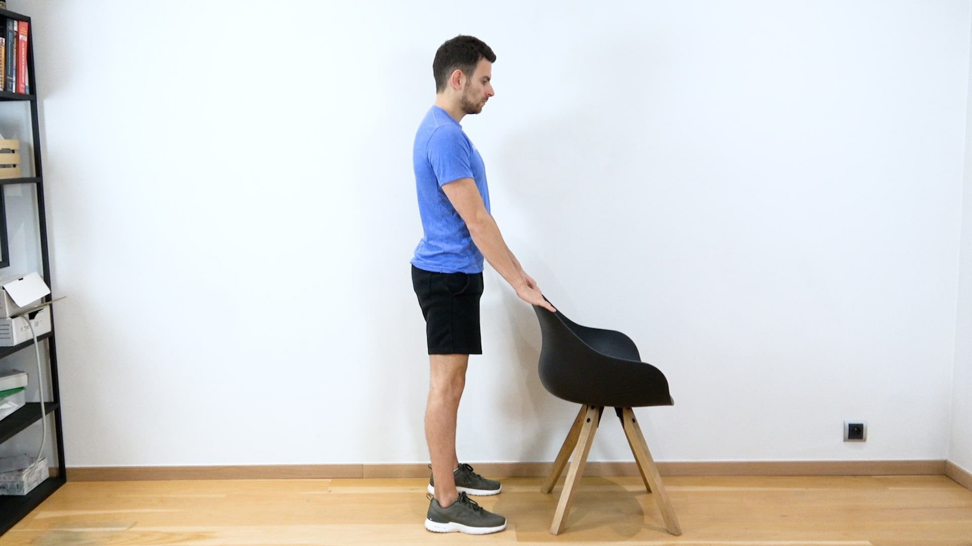 Squat faible amplitude, vue 1