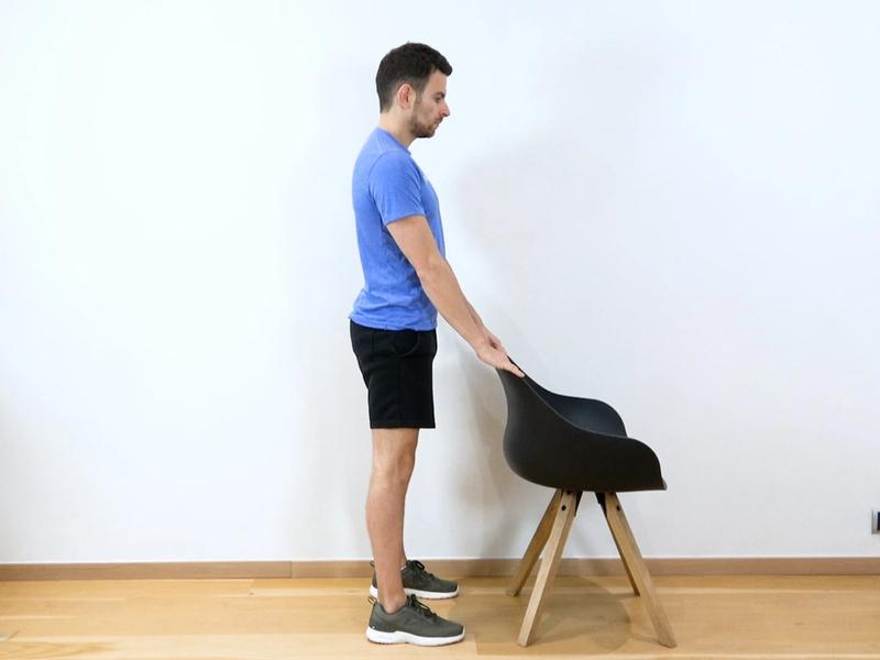 Squat faible amplitude, vue 1