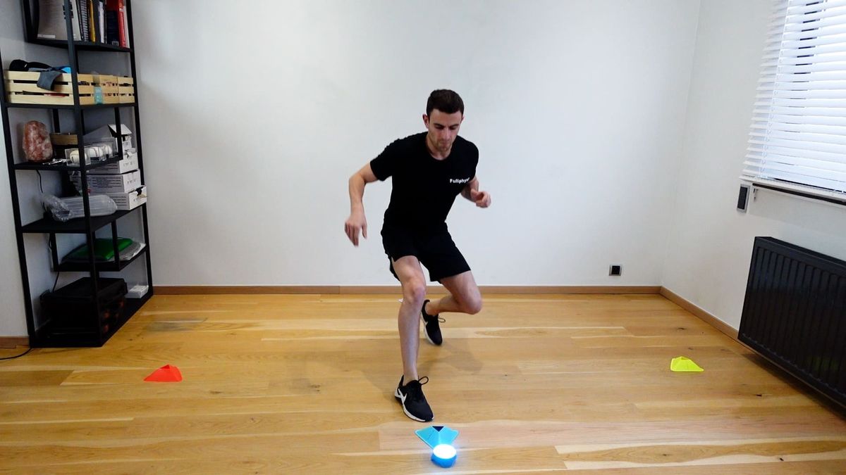Exercice d'appuis avec Blazepod