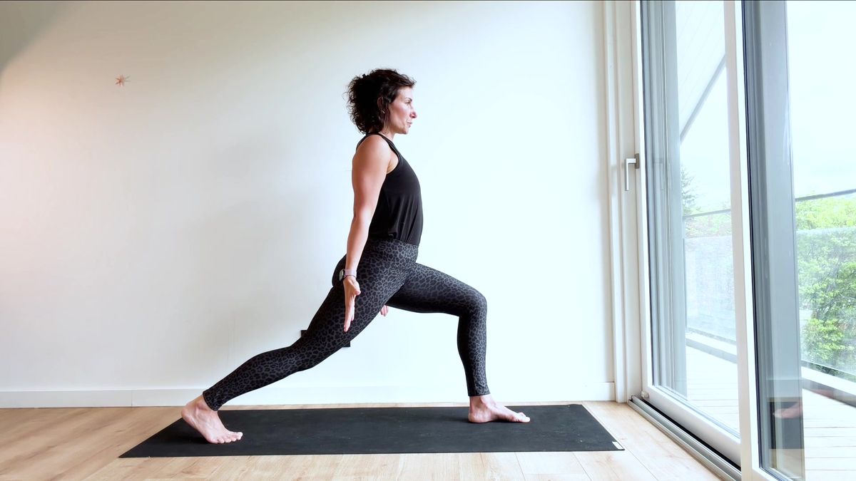 Single-Leg Balance Flow With Twist and Reverse Lunge