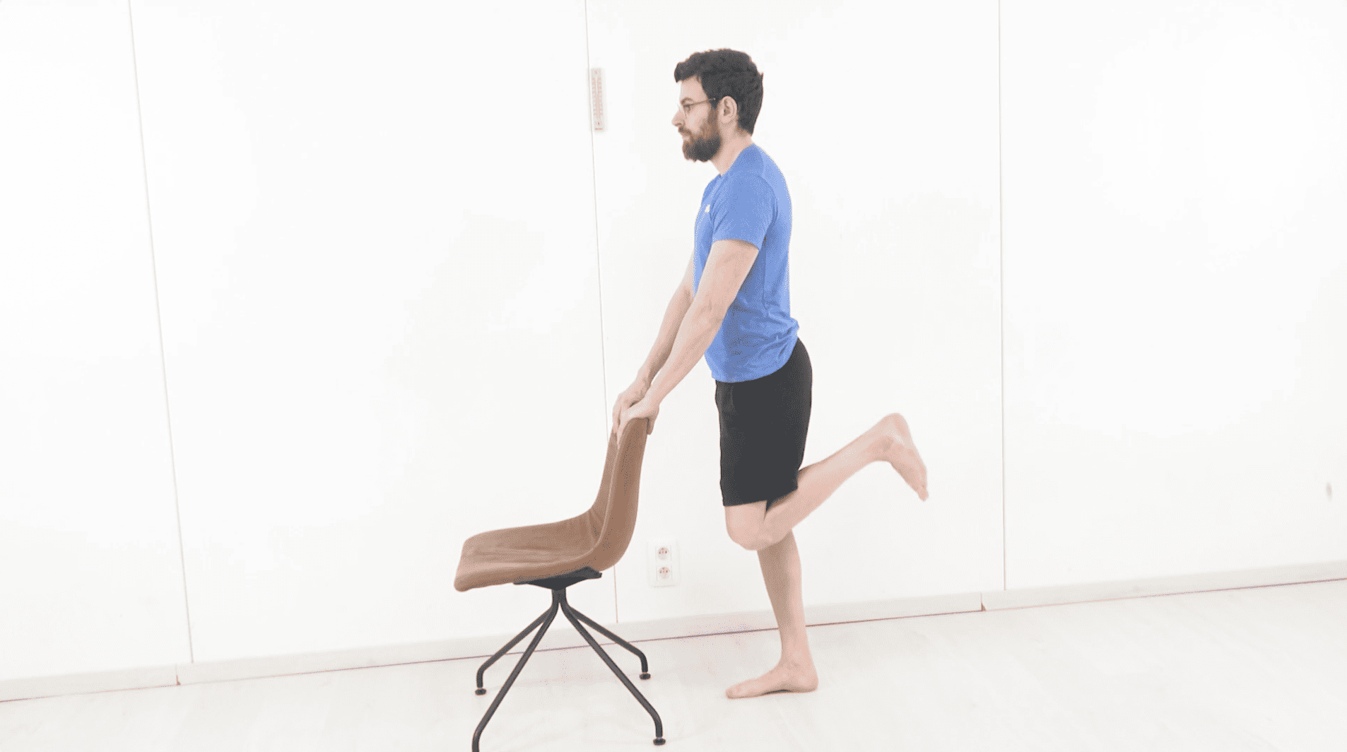 Standing Knee Flexion With Chair Support