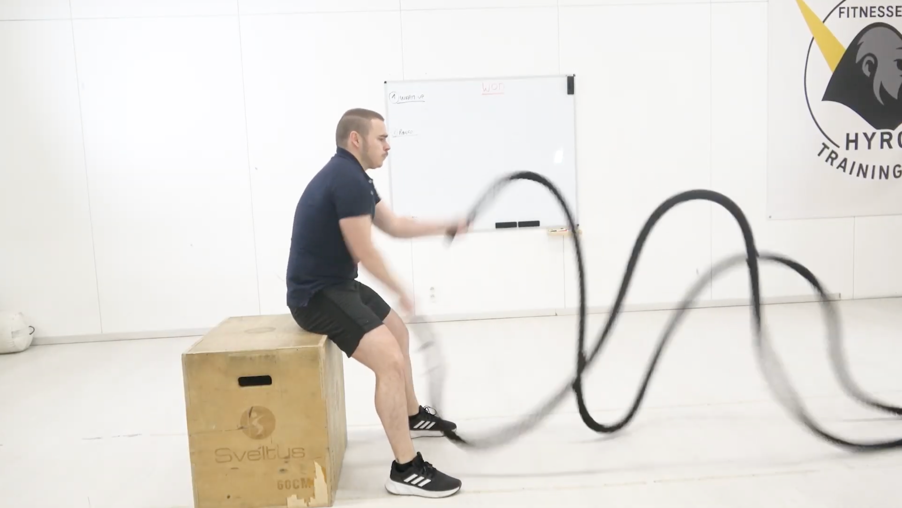 Battle Rope en position assise
