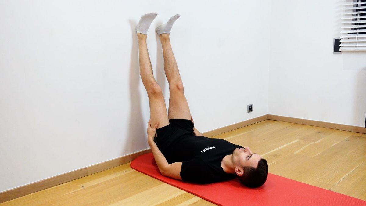 Hamstring Stretch Against the Wall