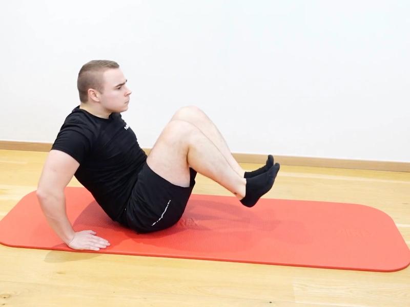 ‘Wallet’ Abdominal Strengthening, view 2