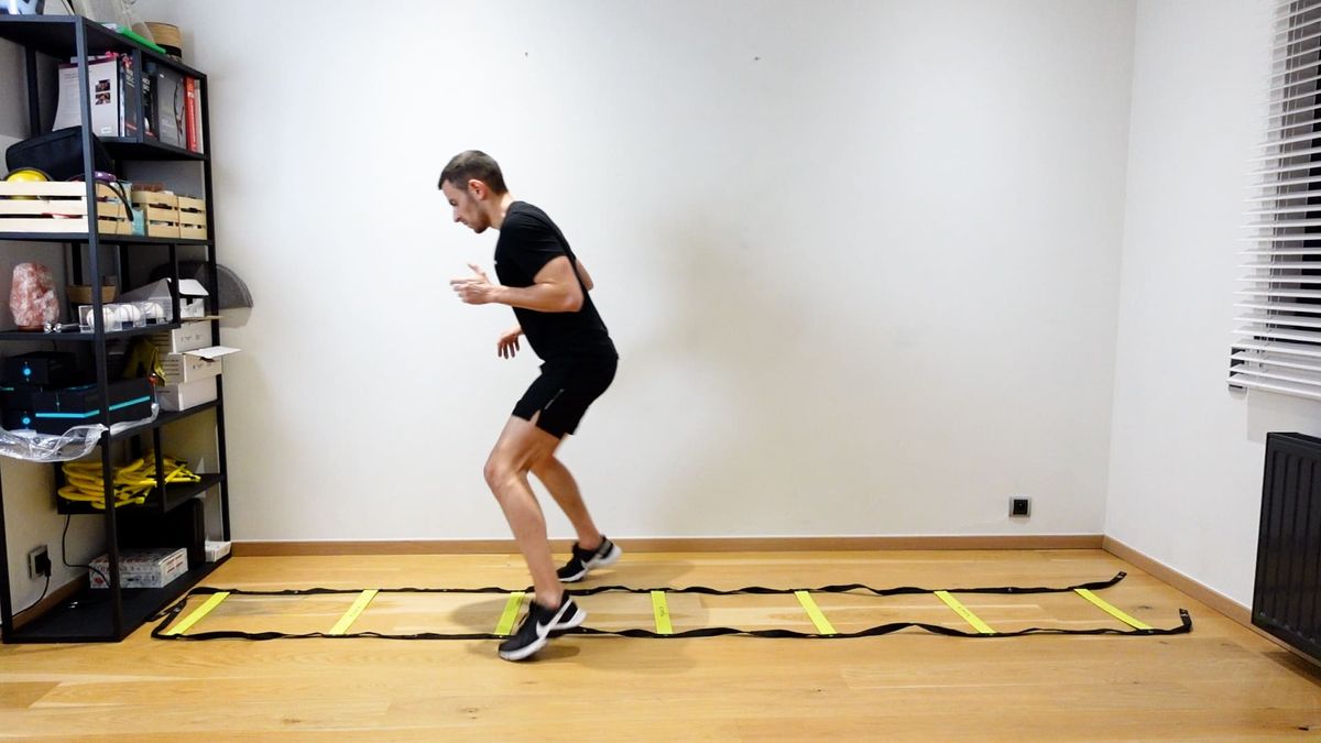 Internal / External Support Exercise With Ladder