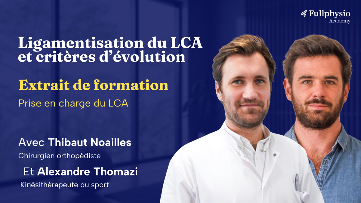 Ligamentisation du LCA et critères d'évolution