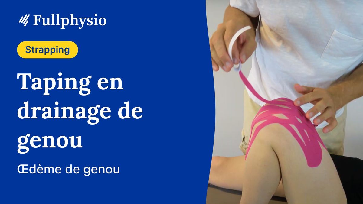 Montage drainage du genou