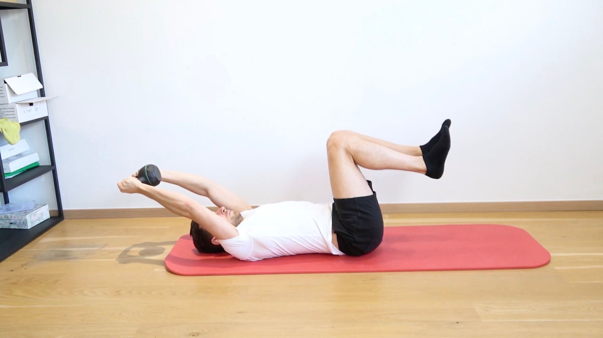 Abdominal Strengthening With Kettlebell, view 1